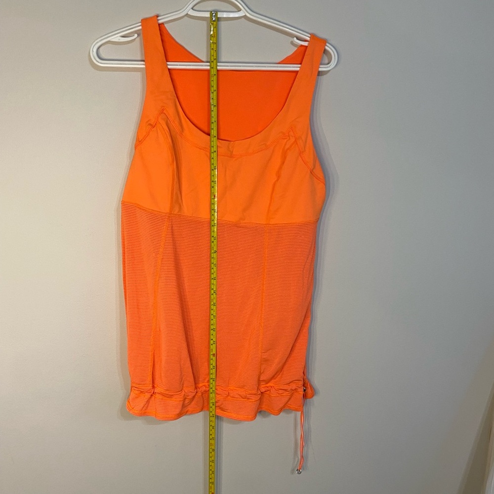 Lululemon Women's Orange Sleeveless Top